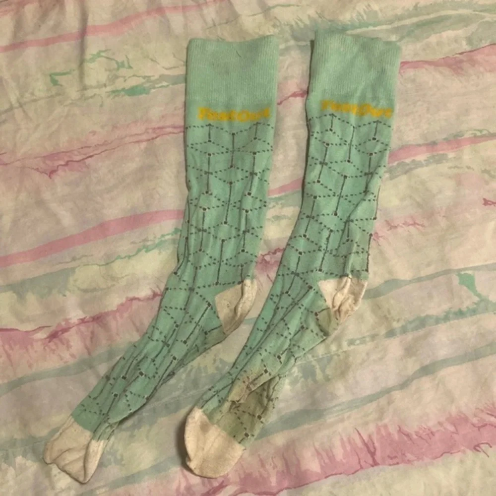 FREE turquoise socks one size